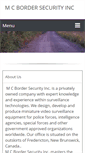 Mobile Screenshot of mcbordersecurityinc.com